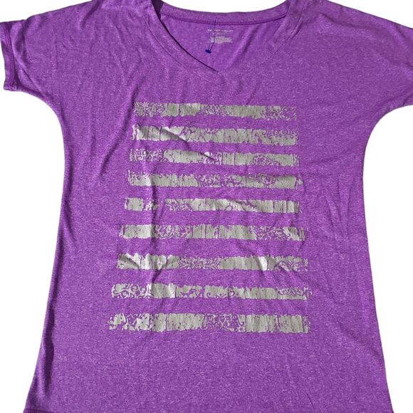 tek gear Tops - Tek Gear Purple Heather Athletic‎ Top